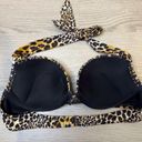 Victoria's Secret  Y2K Women’s Swim Push Up Leopard Skull Bikini Top Size 34 B Photo 3