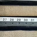 White House | Black Market WHBM Wide Black And Gray Leather Suede Belt S 27-31 Inches  Photo 1