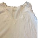 Karen Scott  White Tank Lace Trim Size XL Photo 3