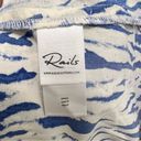 Rails  Constantine Cobalt Shibori Tie Dye Blue
White Midi Dress Size Small Photo 7