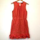 Peter Som  DESIGNATION Coral Pink Orange Nude Eyelet Sleeveless Fit Flare Dress 8 Photo 1