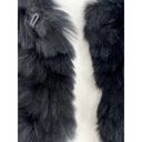 BCBGMAXAZRIA  100% Rabbit Fur Sophiana Jacket in Black Photo 9