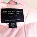 American Eagle  Women Down Pink Puffer Vest M Photo 4