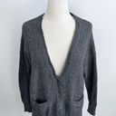 Joie sweater size Small gray cardigan rabbit fur removable Photo 2