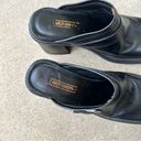 Harley Davidson Vintage Chunky Leather Clog Loafers Black Size 6 Photo 1