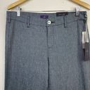 NYDJ  Claire Blue Cotton Linen Stretch Slimming Wide Leg Trousers Pants 10 New Photo 2