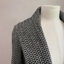 Anne Klein  Herringbone Virgin Wool Open Front Jacket Size 4 Photo 2