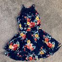 Emerald Sundae Navy Blue Floral Dress Photo 0