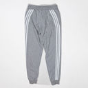 Adidas  Neo Mid Rise Cotton Terrycloth Lined Ankle Crop Jogger Pants Gray S Photo 3