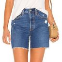 Levi's Premium 501 Mid Thigh Distressed Denim Jean Shorts: Charleston Picks Wash Photo 11