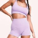 Krass&co Greatly &  Ribbed Crop To & Compression Shorts Lot Of 2 Purple Women's Small Photo 0