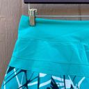 Nike  Womens Skort Skirt Victory Pleated Tennis Teal Black White Print Small Photo 3