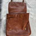 Krass&co Jen &  Brown Leather Flap Over Backpack Photo 4