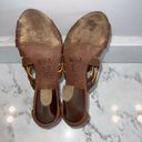 Loft Ann Taylor  Sandals Leather Size 9 Brown 3" Heel Woman’s Open Toe Buckle Photo 6