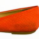 mix no. 6  Orange Round Toe Flats Size 8.5 Photo 6