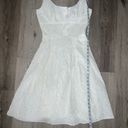 Vintage Charm Gorgeous Vintage Y2K Doen Style White Eyelet Midi Dress Photo 6