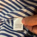 indigo. PETERSYN Kirna Striped Blouse NWT Large Photo 7