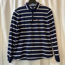 Vineyard Vines  Navy and White Striped 1/4 Zip-Up Pullover - Size Small Photo 0