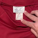 Kathie Lee Collection  Y2K / vintage Skirt Dark Cherry Red Pull On A Line Flare Photo 6
