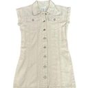 Jessica Simpson  All Cotton Khaki, Button Up Overall Dress, X-Small Photo 0