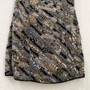 Topshop  10E02PBLK Black/Gold Sequin Beaded Mini Party Evening Dress Size 4 Photo 6