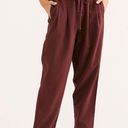 Free People Maroon Paper Bag Pants Photo 0