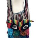 Vintage Y2K Boho Wearable Art Cross Body Bag Owl Colorful Design Photo 0