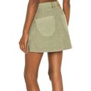 One Teaspoon  Vanguard Mid Rise Relaxed Denim Mini Skirt In Olive Photo 10