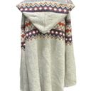 FATE. Aztec Boho Hooded Cardigan Sweater Size Large NEW Stitch Fix Photo 3