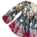 Sundance Samantha Floral Print Silk Blouse Shirt Top Flowy Boho Size Small Women Pink Photo 3