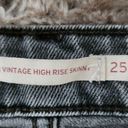 Levi's  Levi Strauss & Co 721 Vintage High Rise Skinny Orange Tab Gray Size 25 Photo 5