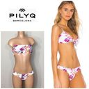 PilyQ New.  floral bikini set with reversible top. 2-way. NWOT Photo 1