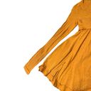 True Craft NWT  Babydoll Orange Top Long Sleeve Round Neck Size Small S Photo 6