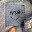 Aerie Cropped Blue Sweatshirt Photo 2