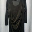 Ted Baker  metallic ruched long sleeves open back size 10 US ethia Photo 2