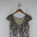 Lulus NWT  Star Appeal Silver Rose Gold Sequin Bodycon Mini Dress Medium Photo 13