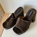 Candie's 90s Y2K Vintage Candie’s Wooden Clog Mule Platform Open Toed Sandal Photo 3