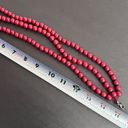 Statement Necklace Red Bead Multi Chunky Cosplay Beach Vaca Wedding Bride Tribal Photo 2