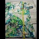 Christopher & Banks Christopher Banks womans short sleeve Shirt Palm Tree Green Tan White Large Top Photo 9