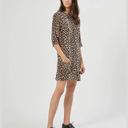 Equipment Femme Aubrey Silk Cheetah Print Shift Dress S Photo 3