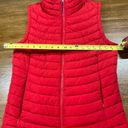 Tommy Hilfiger Vest Size Medium M Puffer Red Women's Full Zip Fitted Photo 3