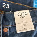 J.Crew  Women's 9" Mid-Rise Demi-Boot Raw Hem Crop Denim Jeans 23 New Photo 6