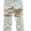 NYDJ NWT  Floral Ankle Slit Crop Skinny Jeans Photo 4