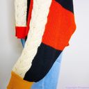 The Moon  & Madison women's color block cropped sweater, size M Photo 9