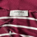 Zenana Outfitters Burgundy & White Striped Long Cardigan Photo 5