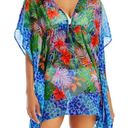 Bleu Rod Beattie 2 Piece  Tropical Flight Chiffon Cover-Up Caftan and Bikini Top Photo 2