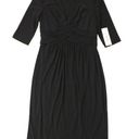 Jones New York  Dress Woven Front 1/2 Sleeve Black Photo 0