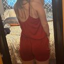 One Piece Red Romper  Photo 2