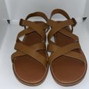 Toms  Sicily Strappy Leather Sandals Chestnut Brown Women’s 9.5 Summer Photo 2