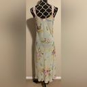 Oscar de la Renta EUC  Green & Pink Floral Lingerie Slip Dress size small Photo 2